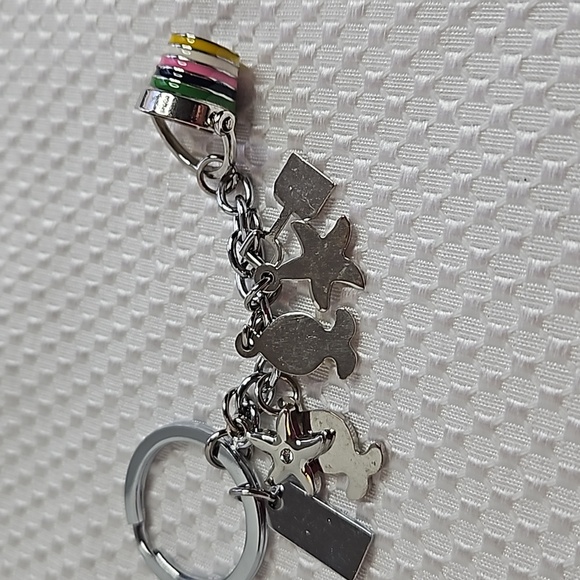 COACH VINTAGE PAVE FISH /STARFISH /BUCKET KEYCHAIN #92097 - Picture 6 of 7